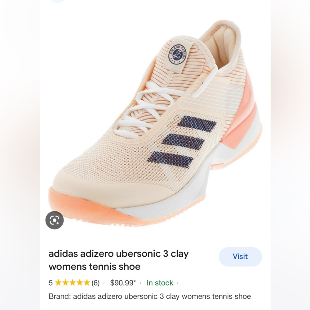Adidas Ubersonic 3 Clay Court Tennis Shoes